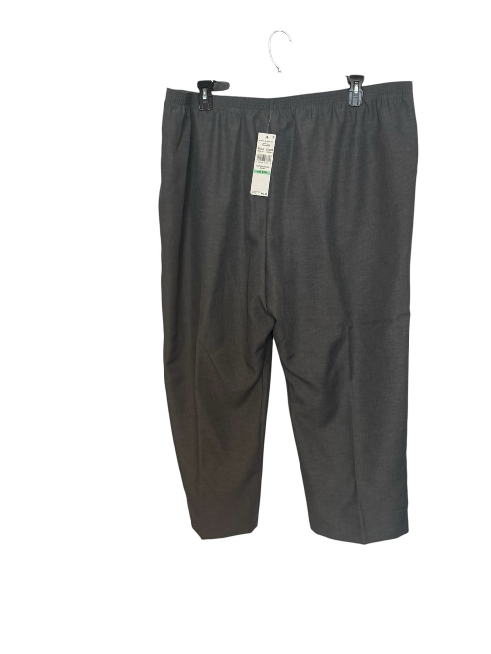 NWT 3 PAIR Alfred Dunner Knit Pants GRAY, BROWN & Navy PLUS: 26 #G - Picture 5 of 13